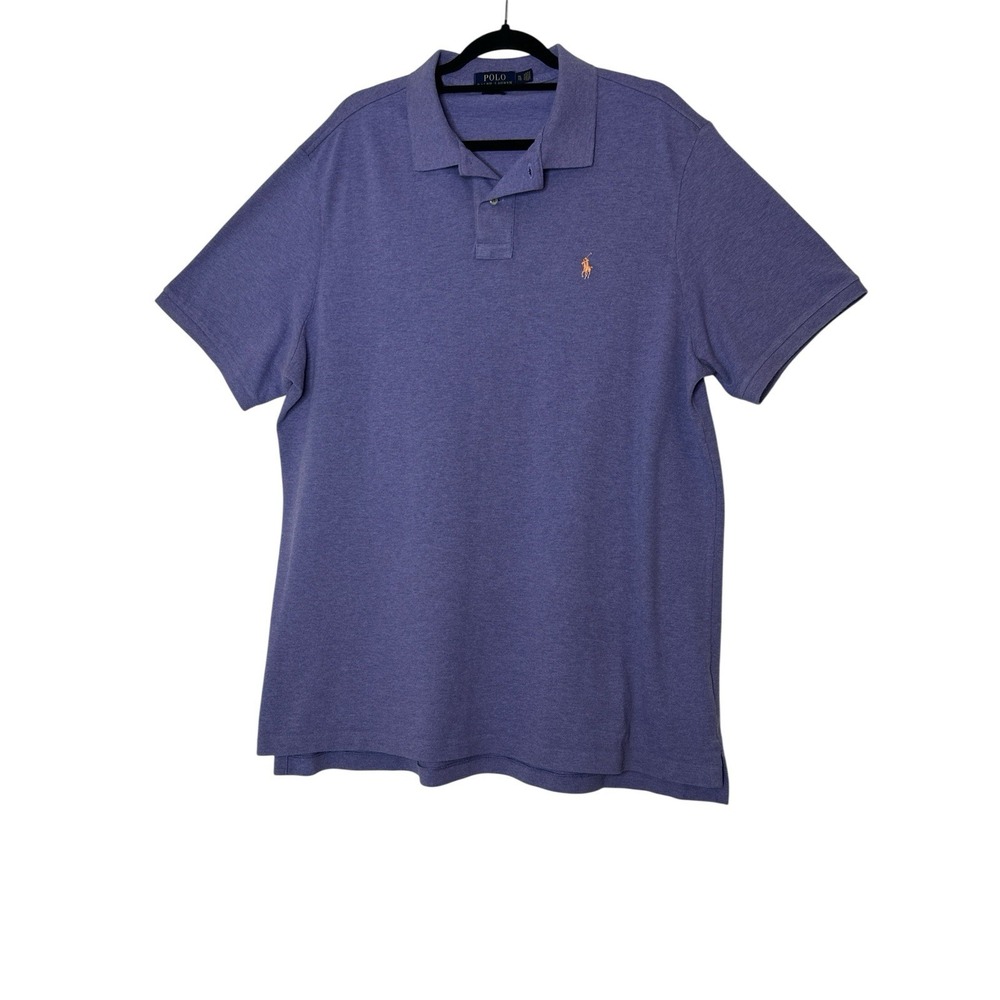 Polo Ralph Lauren Polo Shirt Classic Fit Peach Pony Men's Size XL‎ Short Sleeve